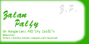 zalan palfy business card